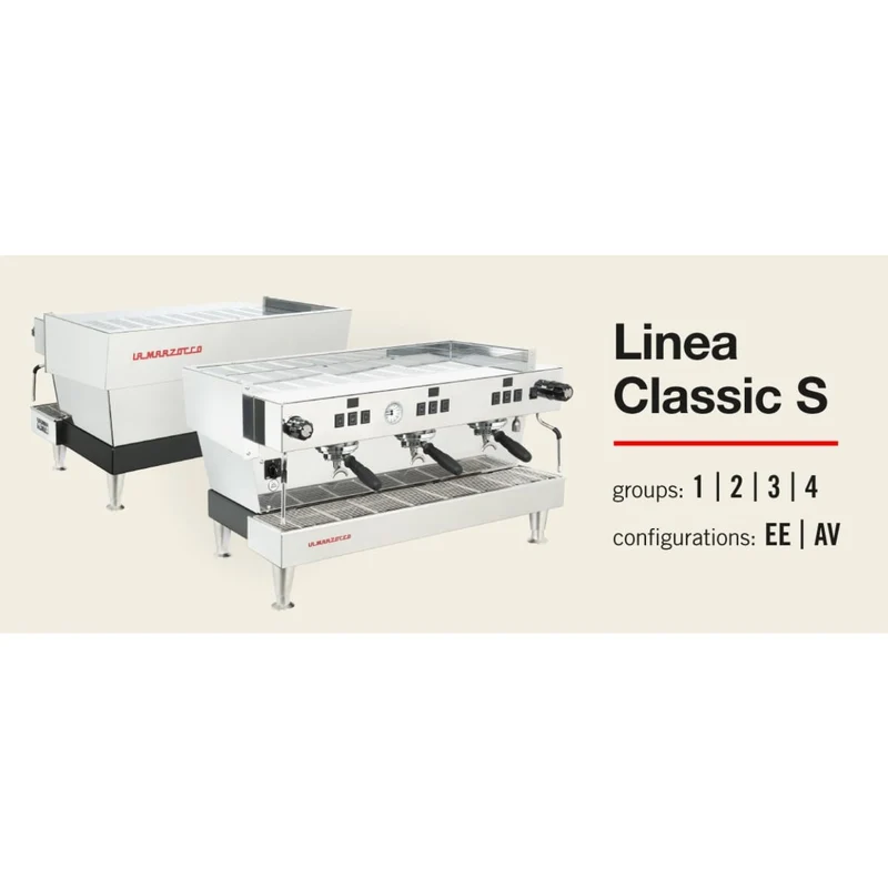 La Marzocco Linea Classic S Espresso Machine: 1-3 group AV Dual Boiler & Dual PID Technology