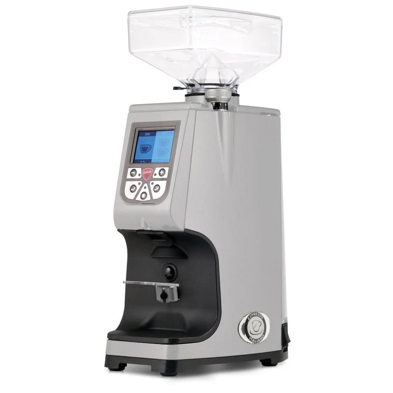 Eureka Atom 60 Espresso Grinder + Eureka Atom Automatic Tamper - Silver