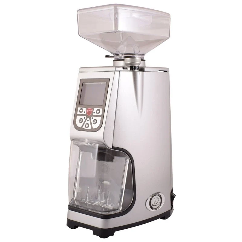 Eureka Atom 60 Espresso Grinder + Eureka Atom Automatic Tamper - Silver