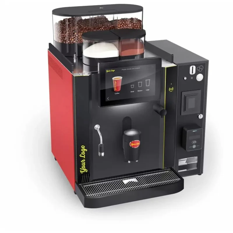 Rex Royal S500 Bean to Cup Coffee Machine + 10 Litre Milk Fridge, Installation and Service Package