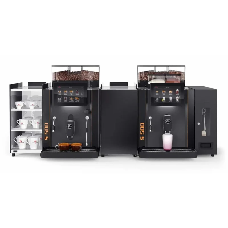 Rex Royal S500 Bean to Cup Coffee Machine + 10 Litre Milk Fridge, Installation and Service Package