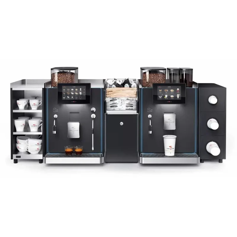 Rex Royal S2 Bean to Cup Coffee Machine + 7 Litre Milk Fridge, Installation and Service Package