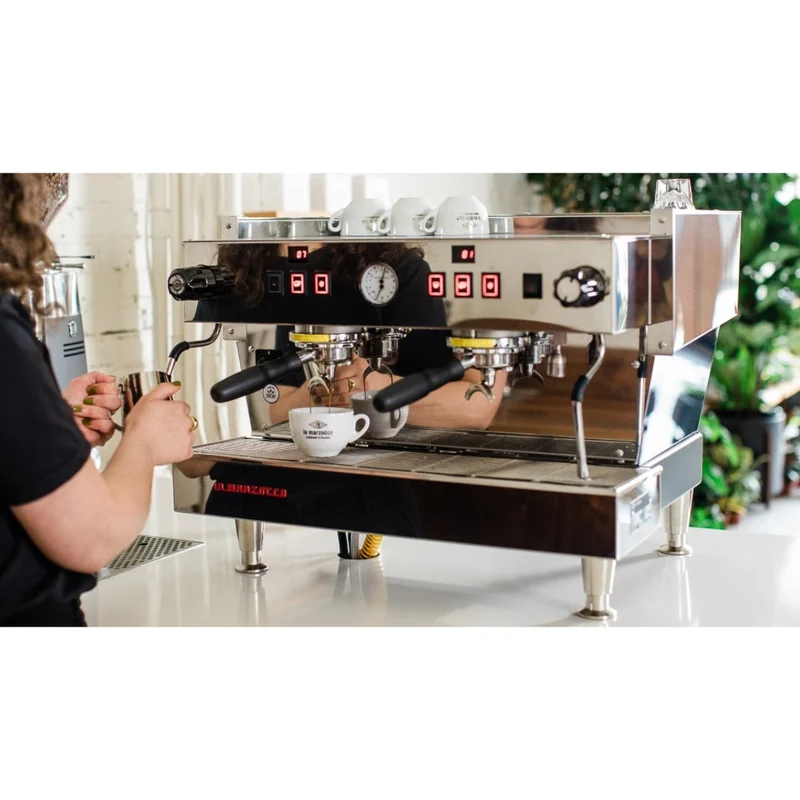 La Marzocco Linea Classic S 2 Group Espresso Machine + Mahlkonig E65W GBS Espresso Grinder