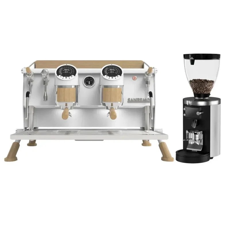 Sanremo Cafe Racer 2 Group + Mahlkonig E80s Grind by Weight Grinder - Commercial Bundle Kit