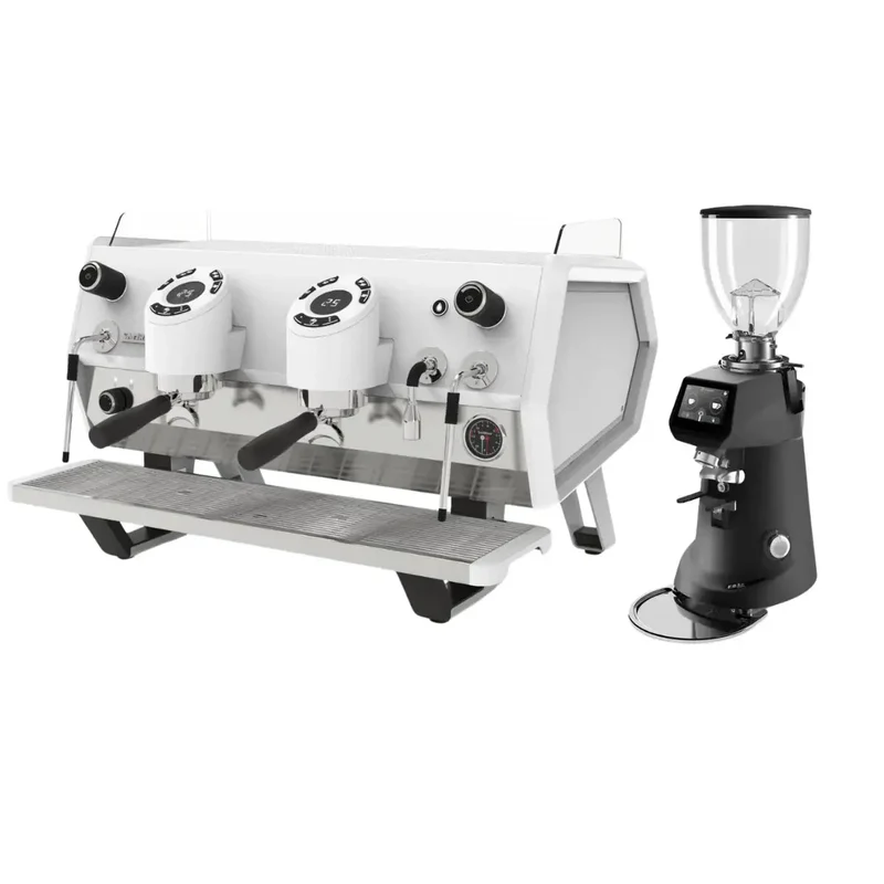 Sanremo D8 Plus 2 Group + SR64 EVO Pro Sense (Grind by Weight) Commercial Bundle Kit