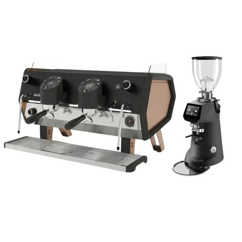 Sanremo D8 Plus 2 Group + SR64 EVO Pro Sense (Grind by Weight) Commercial Bundle Kit