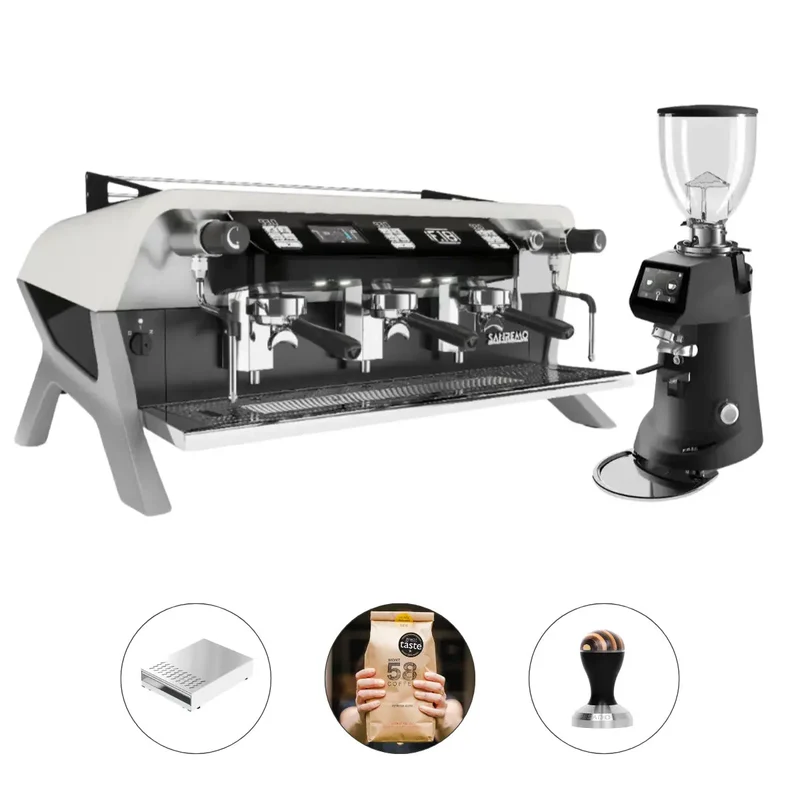 Sanremo F18 Multi-Boiler 2 Group Espresso Machine + SR64 EVO Pro Sense Grinder (Grind by Weight)