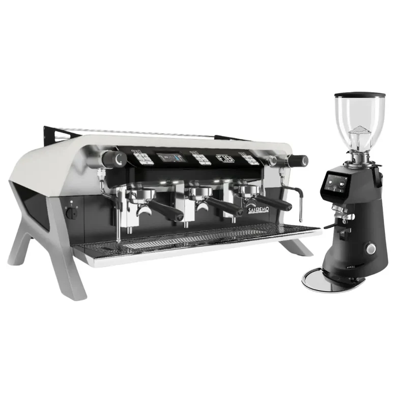 Sanremo F18 Multi-Boiler 2 Group Espresso Machine + SR64 EVO Pro Sense Grinder (Grind by Weight)