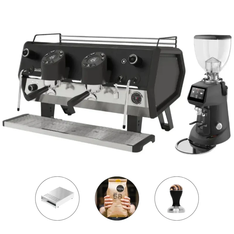 Sanremo D8 Pro 2 Group + SR64 EVO Pro Sense (Grind by Weight) Commercial Bundle Kit