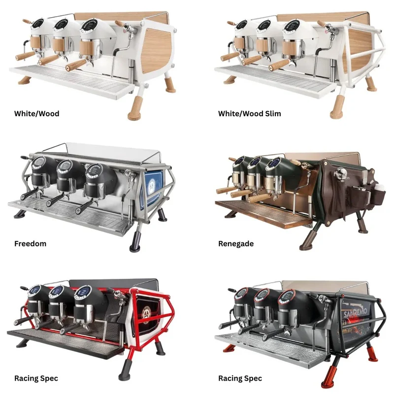 Sanremo Café Racer: Custom Made Espresso Machine 2/3 Group - Advanced Stainless Steel Boiler