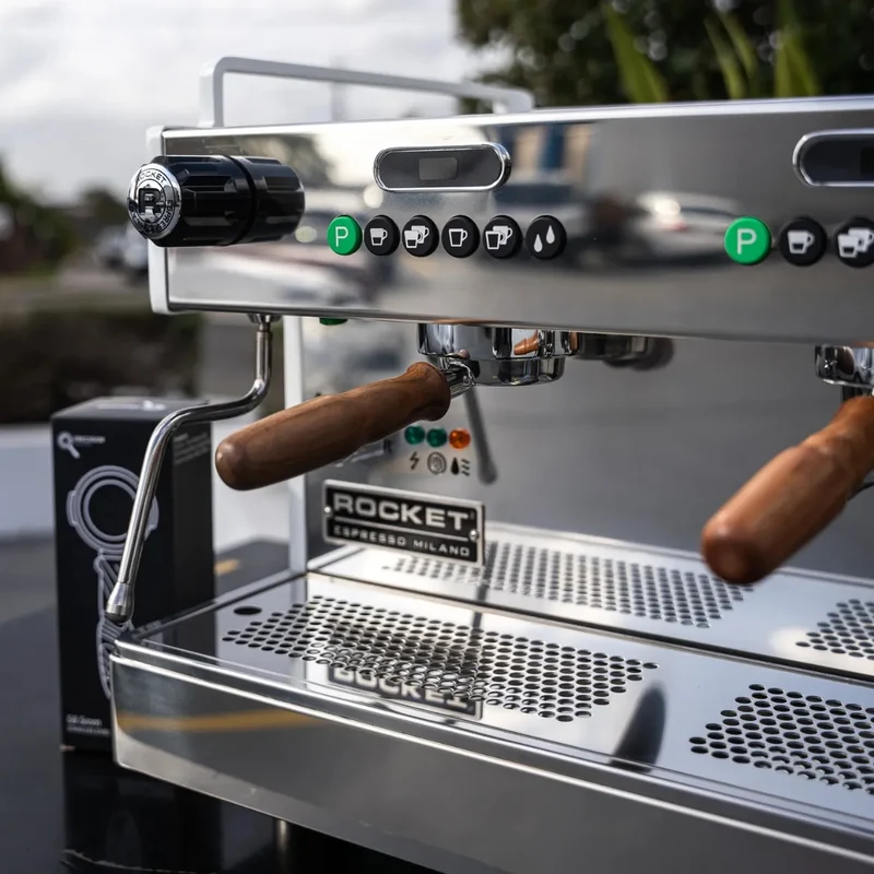 Rocket Boxer Evo Commercial Coffee Machine - Thermosiphon Heat Exchanger - Automatic
