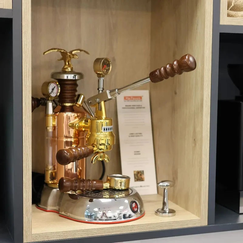 La Pavoni Esperto Edotto Espresso Machine - Manual Lever Operation +1.6L Boiler