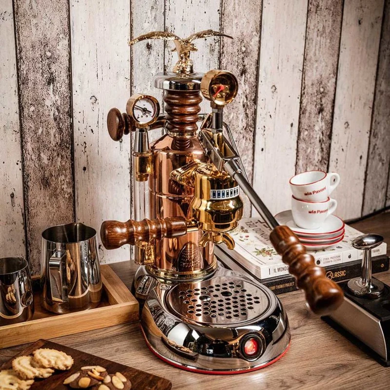 La Pavoni Esperto Edotto Espresso Machine - Manual Lever Operation +1.6L Boiler