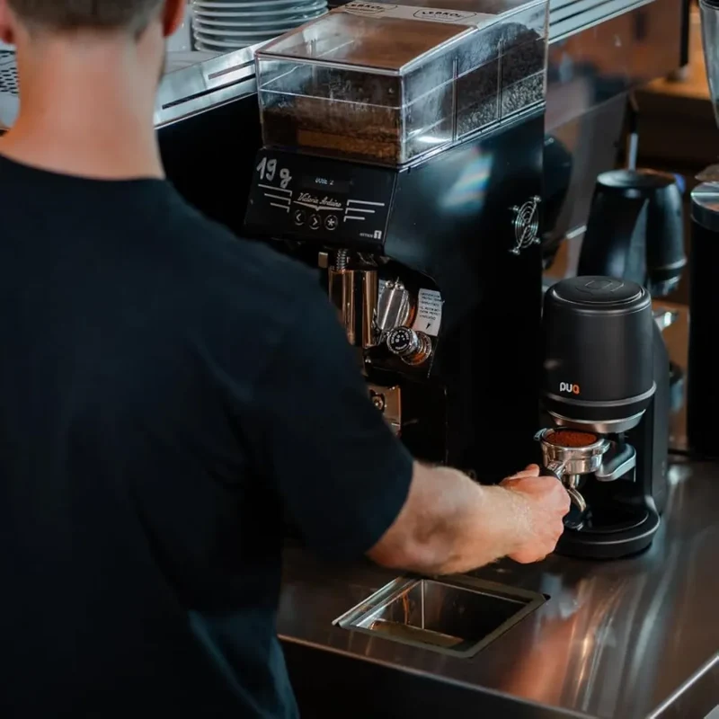 PUQPRESS Gen 5 Mini Automatic Coffee Tamper (125x150x220)