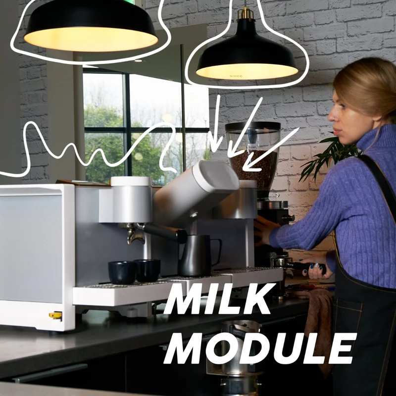 Heylo Induction Based 2 Group Espresso machine - Modular Design from Milk & Coffee Units