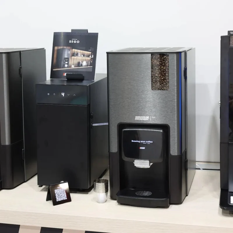 Bravilor Sego 12L Fresh Milk Bean to Cup Coffee & Espresso Machine + 2 x Instant Canisters