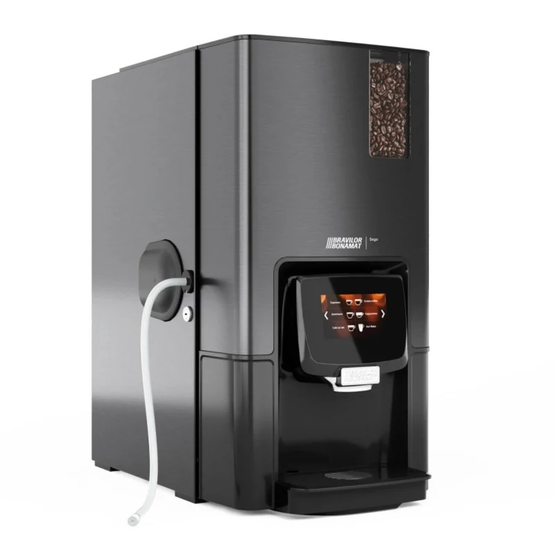 Bravilor Sego 11L Fresh Milk Bean to Cup Coffee & Espresso Machine + Instant Canister