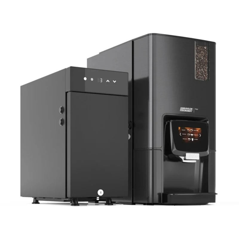 Bravilor Sego 11L Fresh Milk Bean to Cup Coffee & Espresso Machine + Instant Canister