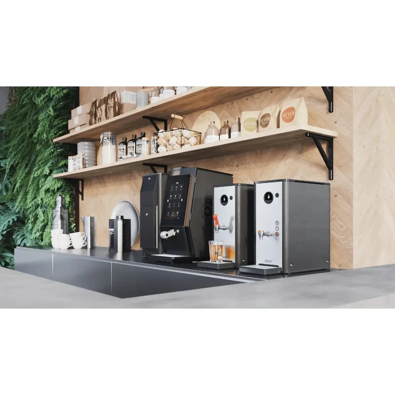 Bravilor Esprecious 11L Fresh Milk, Bean to Cup Coffee & Espresso Machine + Instant Canister