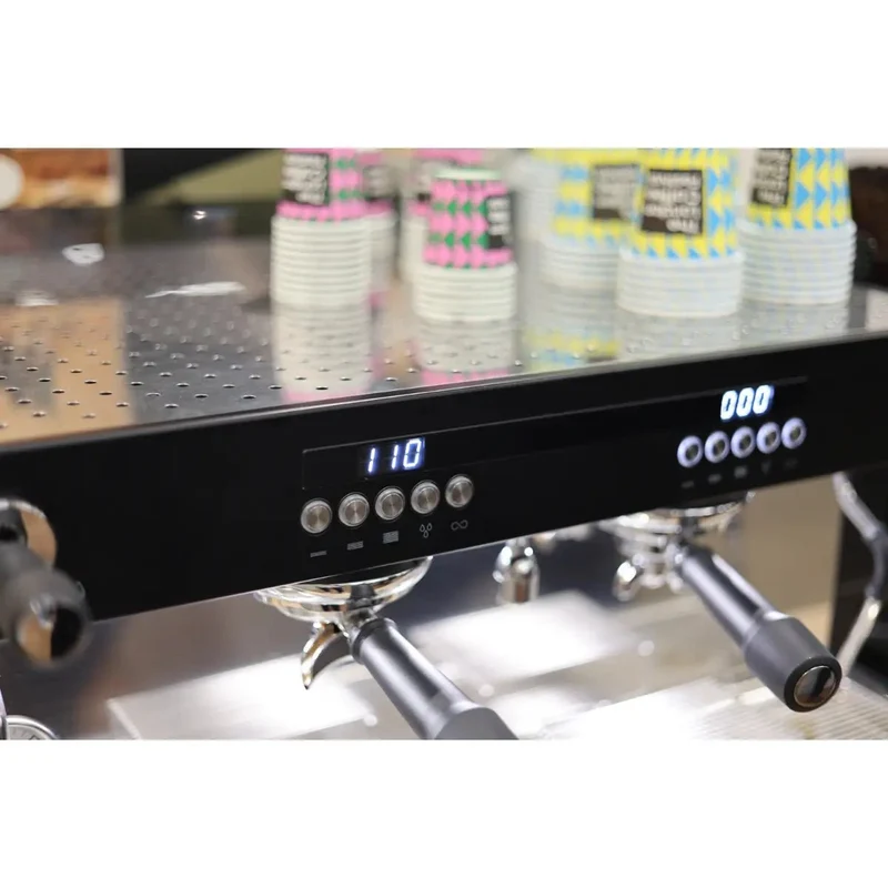 CREM EX3 2 Group Display Espresso Machine 11.5 Litres - Black/White Takeaway