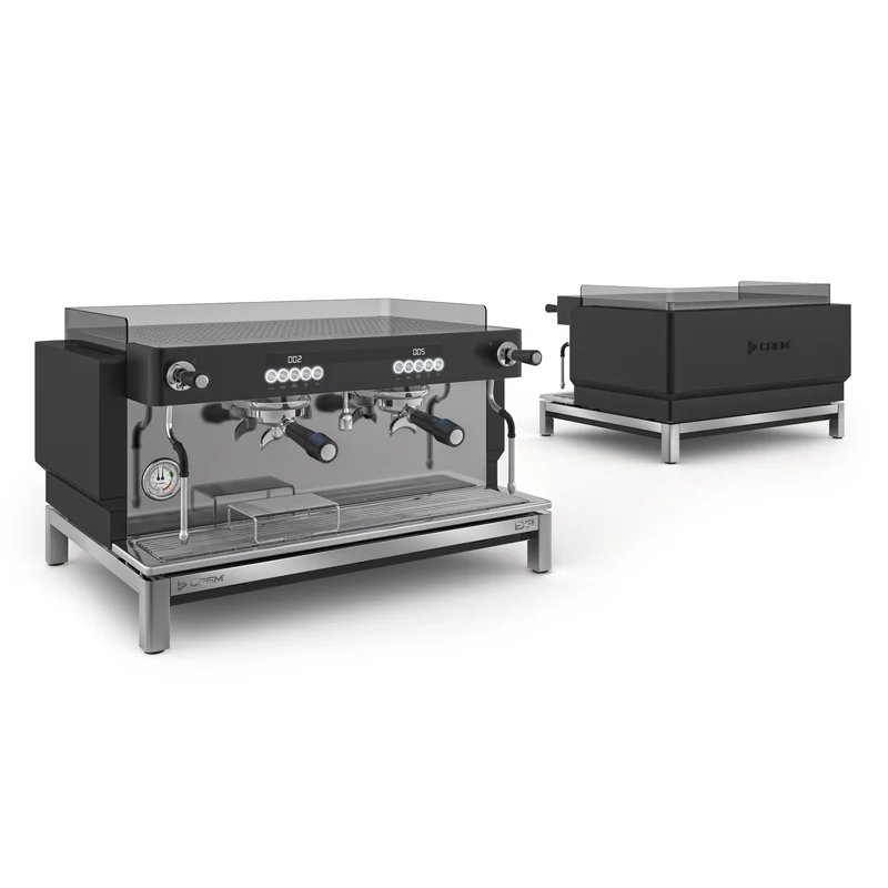 CREM EX3 2 Group Display Espresso Machine 11.5 Litres - Black/White Takeaway