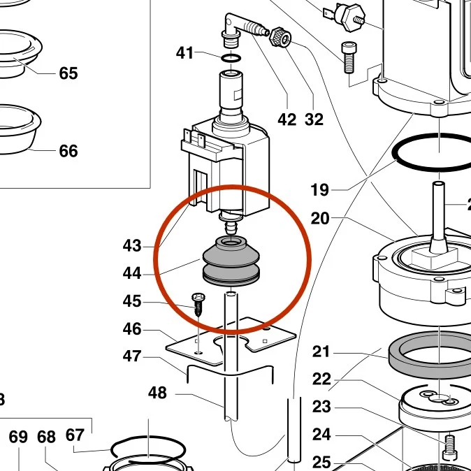 Gaggia Pompophang Rubber