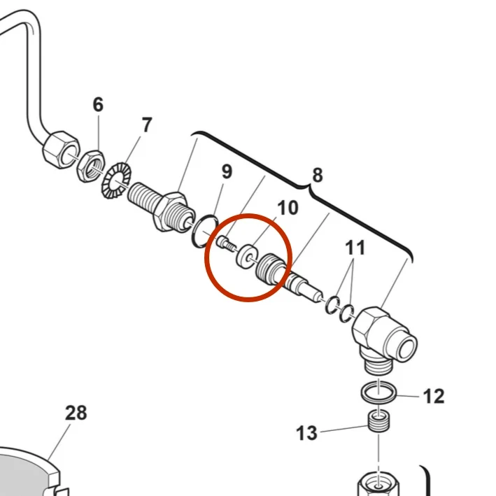 Rancilio Silvia Stoomkraan pakking