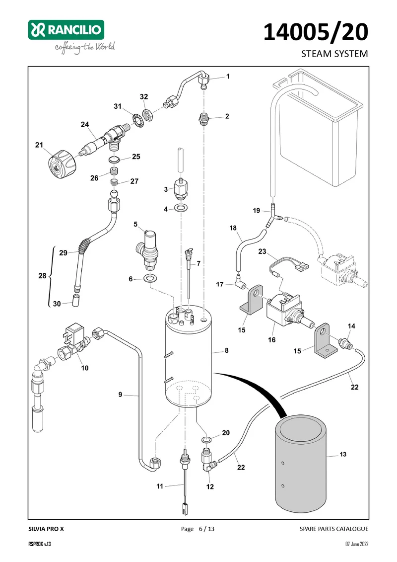 Silvia Pro X Steam System