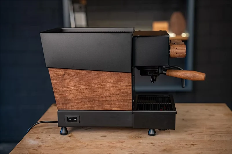 La Marzocco Linea Micra All Black & Walnut Edition by RB Crafts