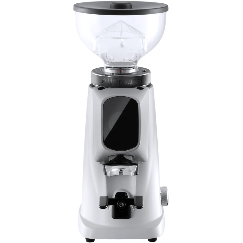Ascaso Baby T Plus mit Flow Control Weiß Bundle mit Fiorenzato Allground Sense GBW
