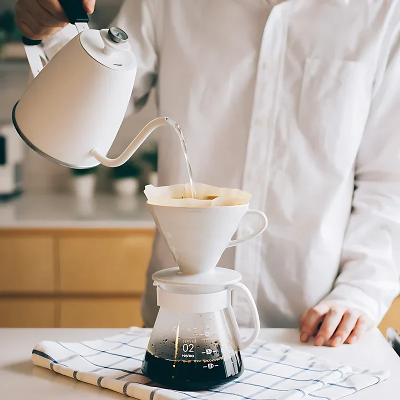 Hario V60 Ceramic Dripper Set 02 - Keramik Weiß