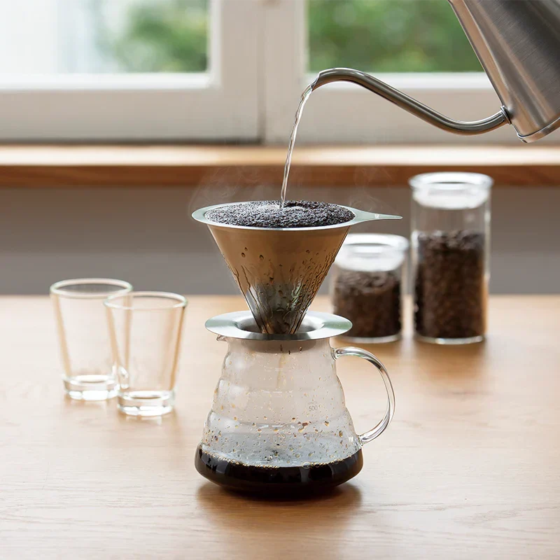 Hario Double Mesh Metal Dripper 01 Handfilter aus Edelstahl