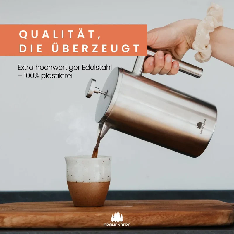 Groenenberg French Press aus Edelstahl 350 ml