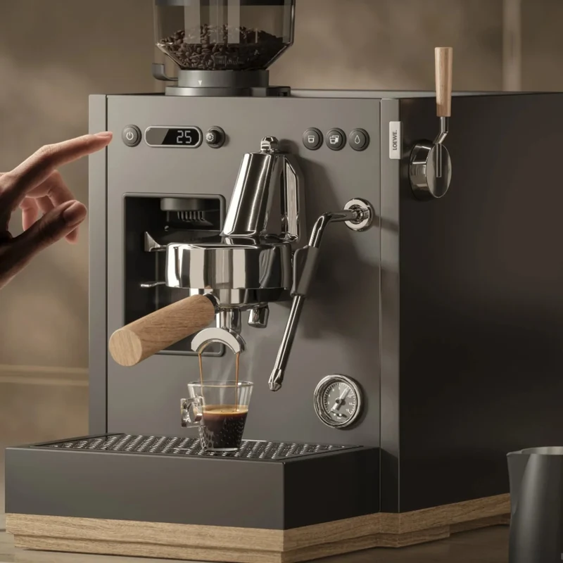 Aura Pure - Design-Siebträger mit integrierter Mühle