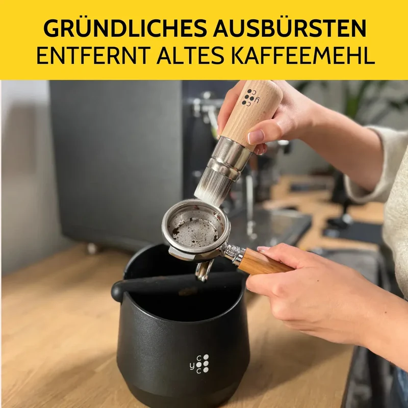 Barista Pinsel groß Holz - Vegan