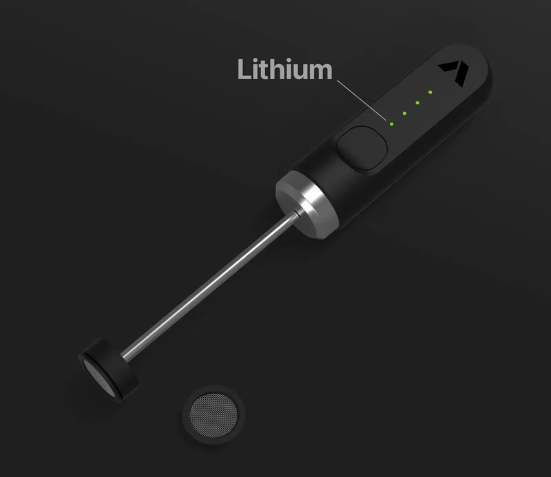 Subminimal NanoFoamer Lithium Milchaufschäumer Schwarz