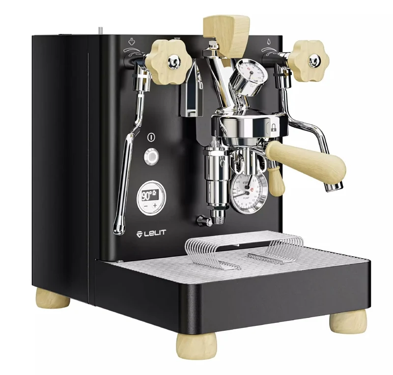 Lelit Bianca V3 Schwarz im Set mit G-Iota DF83 V3 Single Dose