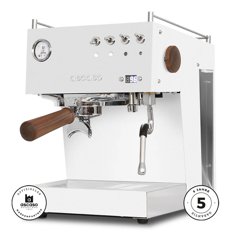 Ascaso Steel Duo PID V2 Weiß / White & Wood