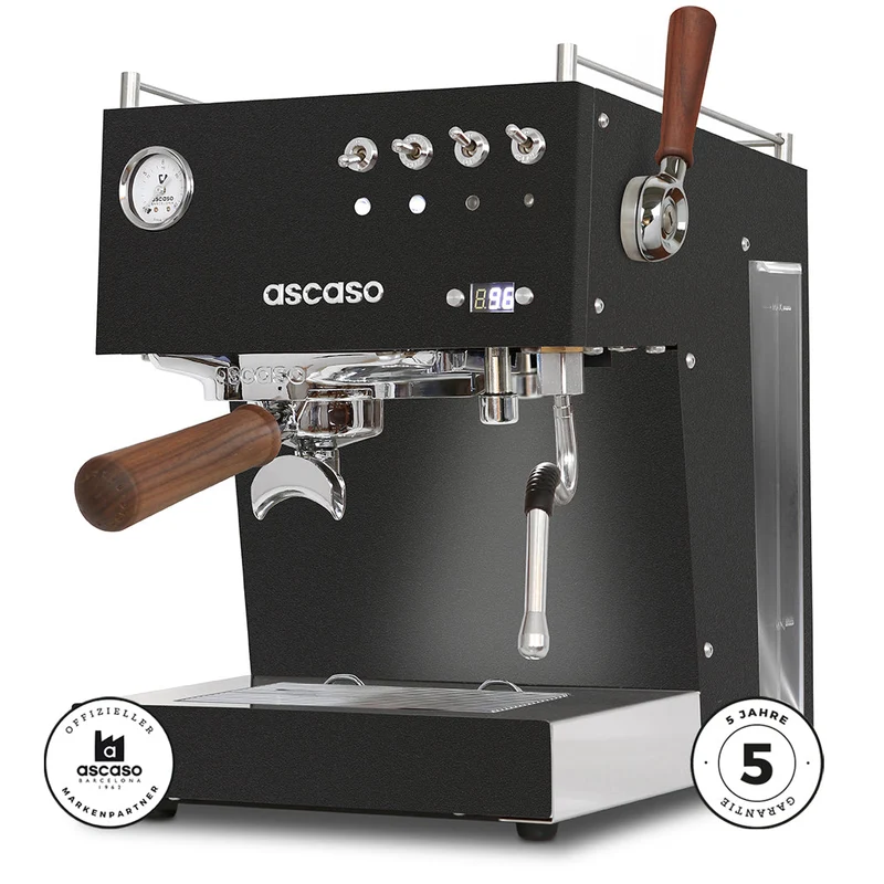 ASCASO Steel DUO PLUS PID schwarz / black & wood - Offset kalibriert
