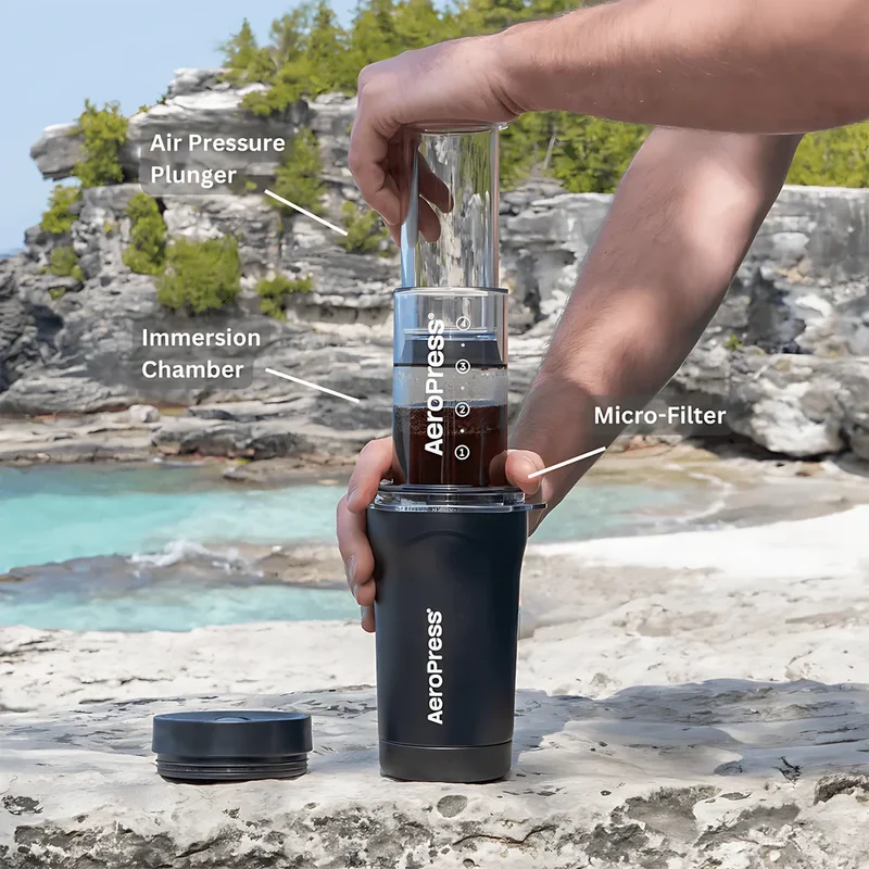 AeroPress Go Plus Black Travel System