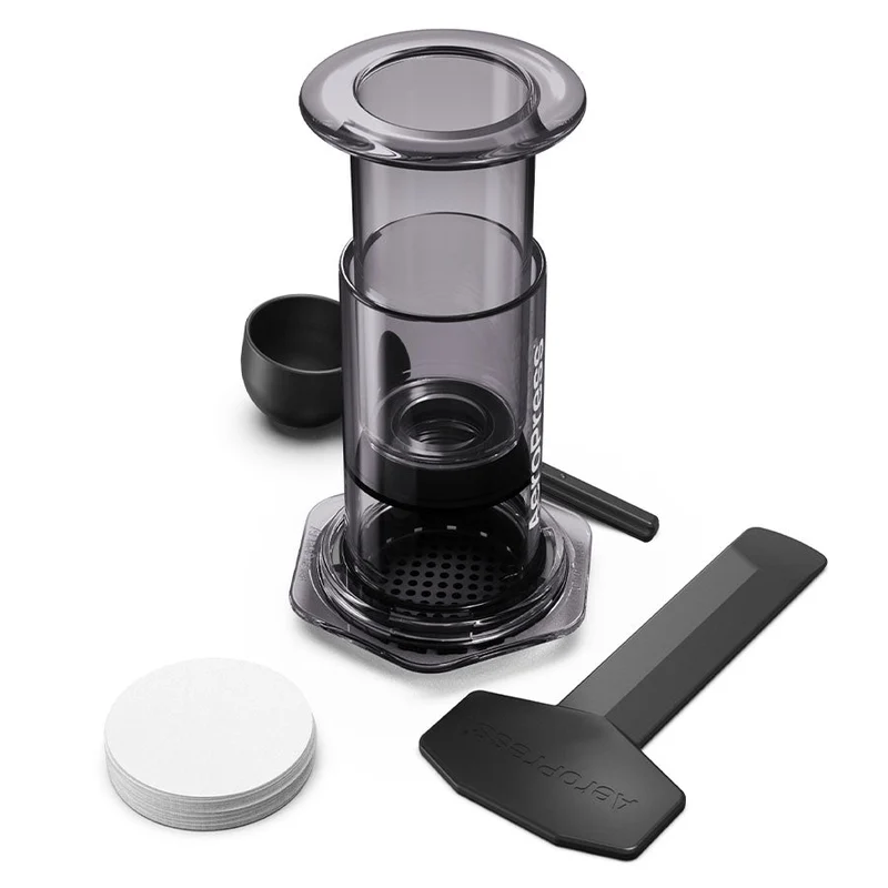 AeroPress Clear Black Coffee Maker Inkl. 100 Filter