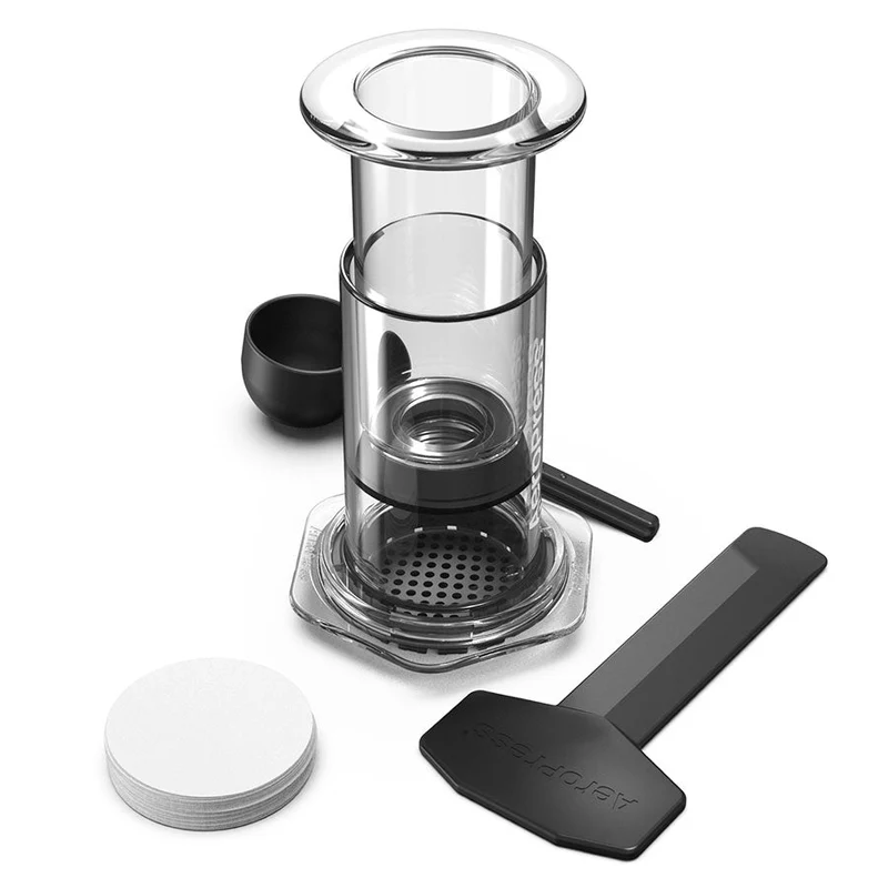 AeroPress Clear Coffee Maker Inkl. 100 Filter